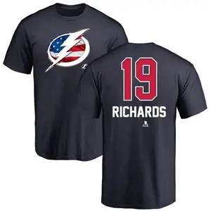 Men's Brad Richards Tampa Bay Lightning Name and Number Banner Wave T-Shirt - Navy