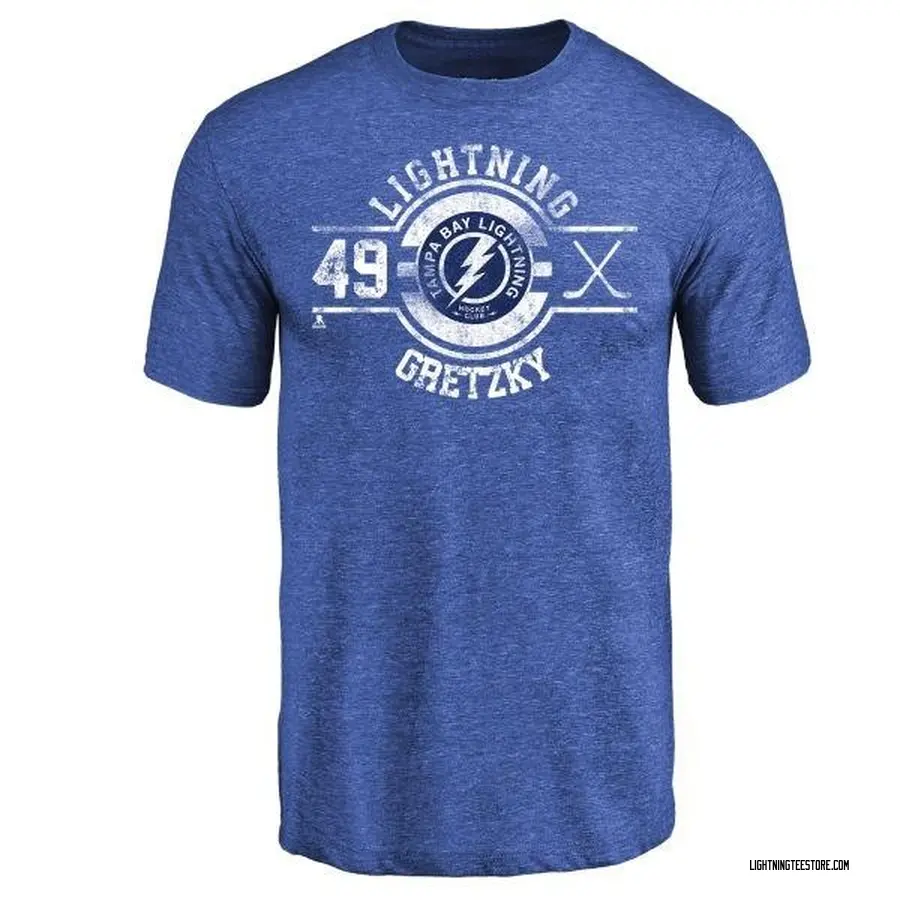 Men's Brent Gretzky Tampa Bay Lightning Insignia Tri-Blend T-Shirt - Royal