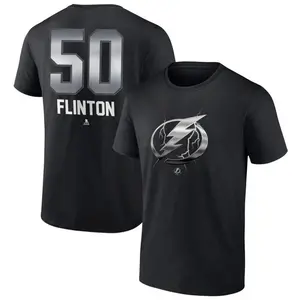 Men's Cooper Flinton Tampa Bay Lightning Black Midnight Mascot Logo T-Shirt
