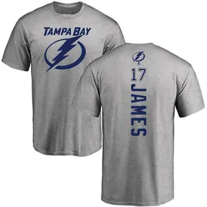 Men's Dominic James Tampa Bay Lightning Backer T-Shirt - Ash