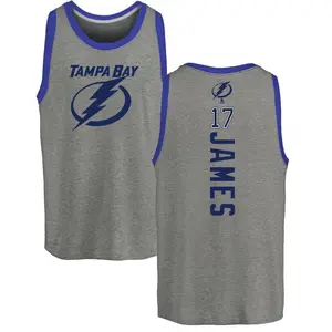 Men's Dominic James Tampa Bay Lightning Backer Tri-Blend Tank Top - Ash