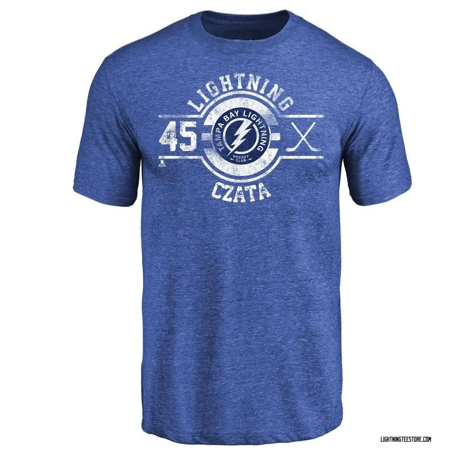 Men's Ethan Czata Tampa Bay Lightning Insignia Tri-Blend T-Shirt - Royal