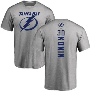 Men's Kyle Konin Tampa Bay Lightning Backer T-Shirt - Ash