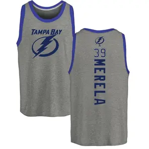 Men's Waltteri Merela Tampa Bay Lightning Backer Tri-Blend Tank Top - Ash
