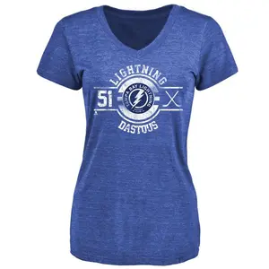 Women's Charle-Edouard D'Astous Tampa Bay Lightning Insignia Tri-Blend T-Shirt - Royal