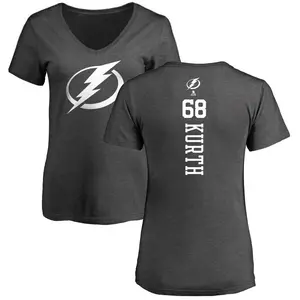 Women's Connor Kurth Tampa Bay Lightning One Color Backer T-Shirt - Charcoal
