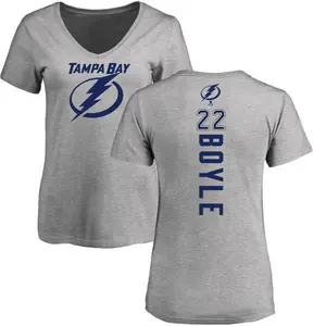 Women's Dan Boyle Tampa Bay Lightning Backer T-Shirt - Ash