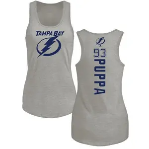Women's Daren Puppa Tampa Bay Lightning Backer Tri-Blend Tank Top - Ash