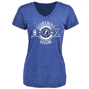 Women's Denis Savard Tampa Bay Lightning Insignia Tri-Blend T-Shirt - Royal