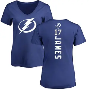 Women's Dominic James Tampa Bay Lightning Backer T-Shirt - Blue