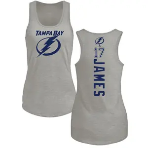 Women's Dominic James Tampa Bay Lightning Backer Tri-Blend Tank Top - Ash