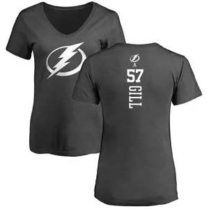 Women's Dyllan Gill Tampa Bay Lightning One Color Backer T-Shirt - Charcoal