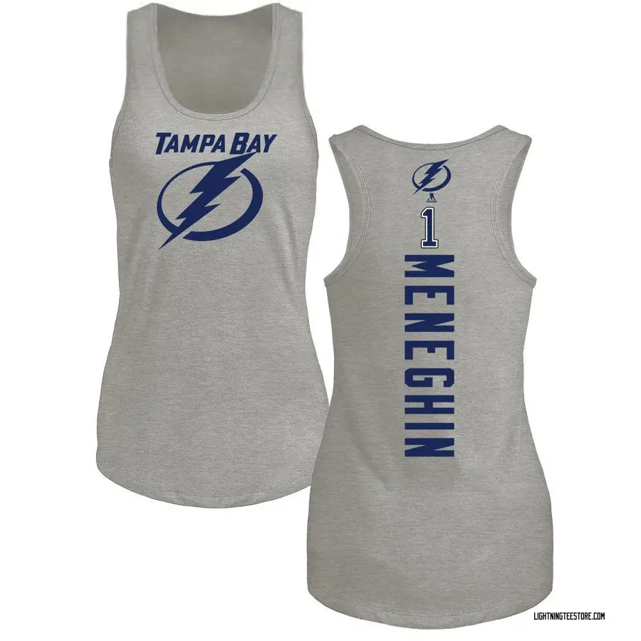 Women's Harrison Meneghin Tampa Bay Lightning Backer Tri-Blend Tank Top - Ash