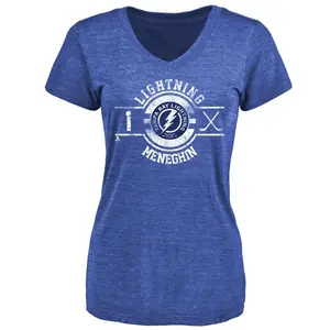 Women's Harrison Meneghin Tampa Bay Lightning Insignia Tri-Blend T-Shirt - Royal