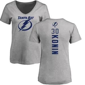 Women's Kyle Konin Tampa Bay Lightning Backer T-Shirt - Ash