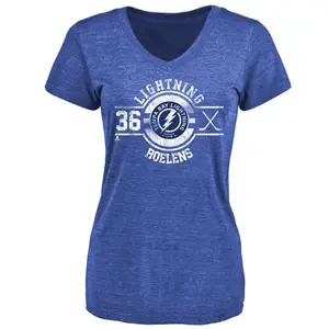 Women's Milo Roelens Tampa Bay Lightning Insignia Tri-Blend T-Shirt - Royal