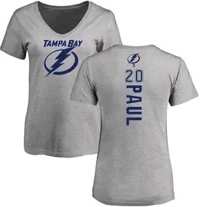 Women's Nick Paul Tampa Bay Lightning Backer T-Shirt - Ash