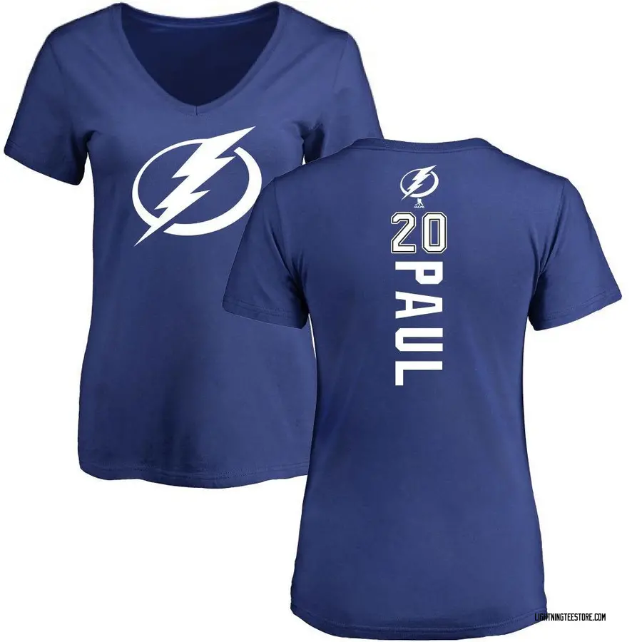 Women's Nick Paul Tampa Bay Lightning Backer T-Shirt - Blue