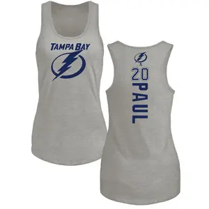 Women's Nick Paul Tampa Bay Lightning Backer Tri-Blend Tank Top - Ash