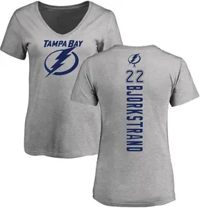 Women's Oliver Bjorkstrand Tampa Bay Lightning Backer T-Shirt - Ash