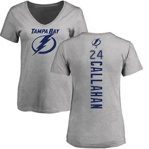 Women's Ryan Callahan Tampa Bay Lightning Backer T-Shirt - Ash