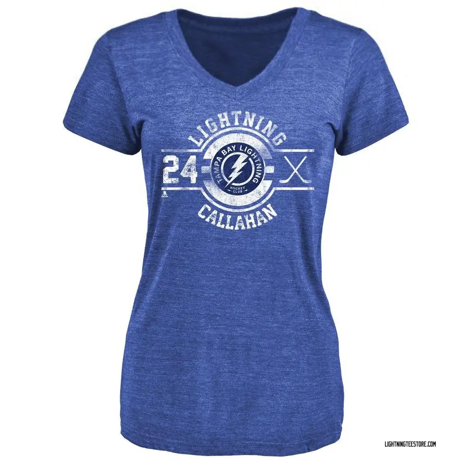 Women's Ryan Callahan Tampa Bay Lightning Insignia Tri-Blend T-Shirt - Royal
