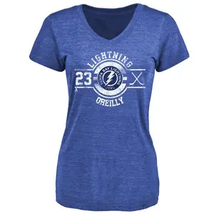 Women's Sam O'Reilly Tampa Bay Lightning Insignia Tri-Blend T-Shirt - Royal