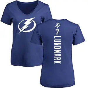Women's Simon Lundmark Tampa Bay Lightning Backer T-Shirt - Blue