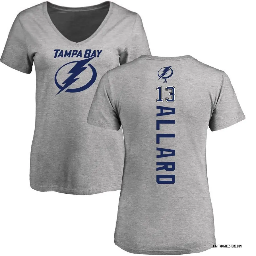 Women's Tristan Allard Tampa Bay Lightning Backer T-Shirt - Ash