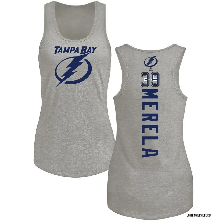 Women's Waltteri Merela Tampa Bay Lightning Backer Tri-Blend Tank Top - Ash