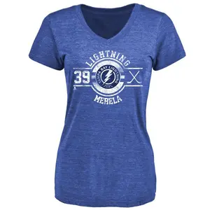 Women's Waltteri Merela Tampa Bay Lightning Insignia Tri-Blend T-Shirt - Royal