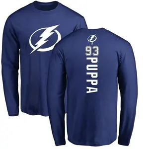 Youth Daren Puppa Tampa Bay Lightning Backer Long Sleeve T-Shirt - Royal