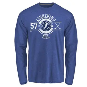 Youth Dyllan Gill Tampa Bay Lightning Insignia Tri-Blend Long Sleeve T-Shirt - Royal