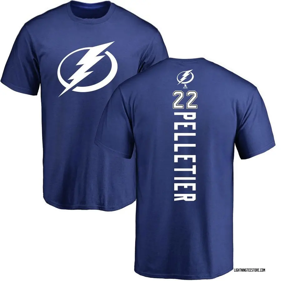 Youth Jakob Pelletier Tampa Bay Lightning Backer T-Shirt - Royal