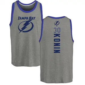 Youth Kyle Konin Tampa Bay Lightning Backer Tri-Blend Tank Top - Ash