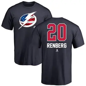 Youth Mikael Renberg Tampa Bay Lightning Name and Number Banner Wave T-Shirt - Navy