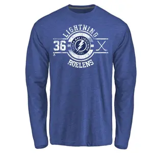 Youth Milo Roelens Tampa Bay Lightning Insignia Tri-Blend Long Sleeve T-Shirt - Royal