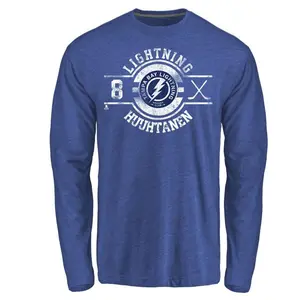 Youth Niko Huuhtanen Tampa Bay Lightning Insignia Tri-Blend Long Sleeve T-Shirt - Royal