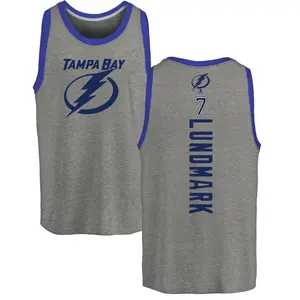 Youth Simon Lundmark Tampa Bay Lightning Backer Tri-Blend Tank Top - Ash