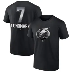 Youth Simon Lundmark Tampa Bay Lightning Black Midnight Mascot Logo T-Shirt
